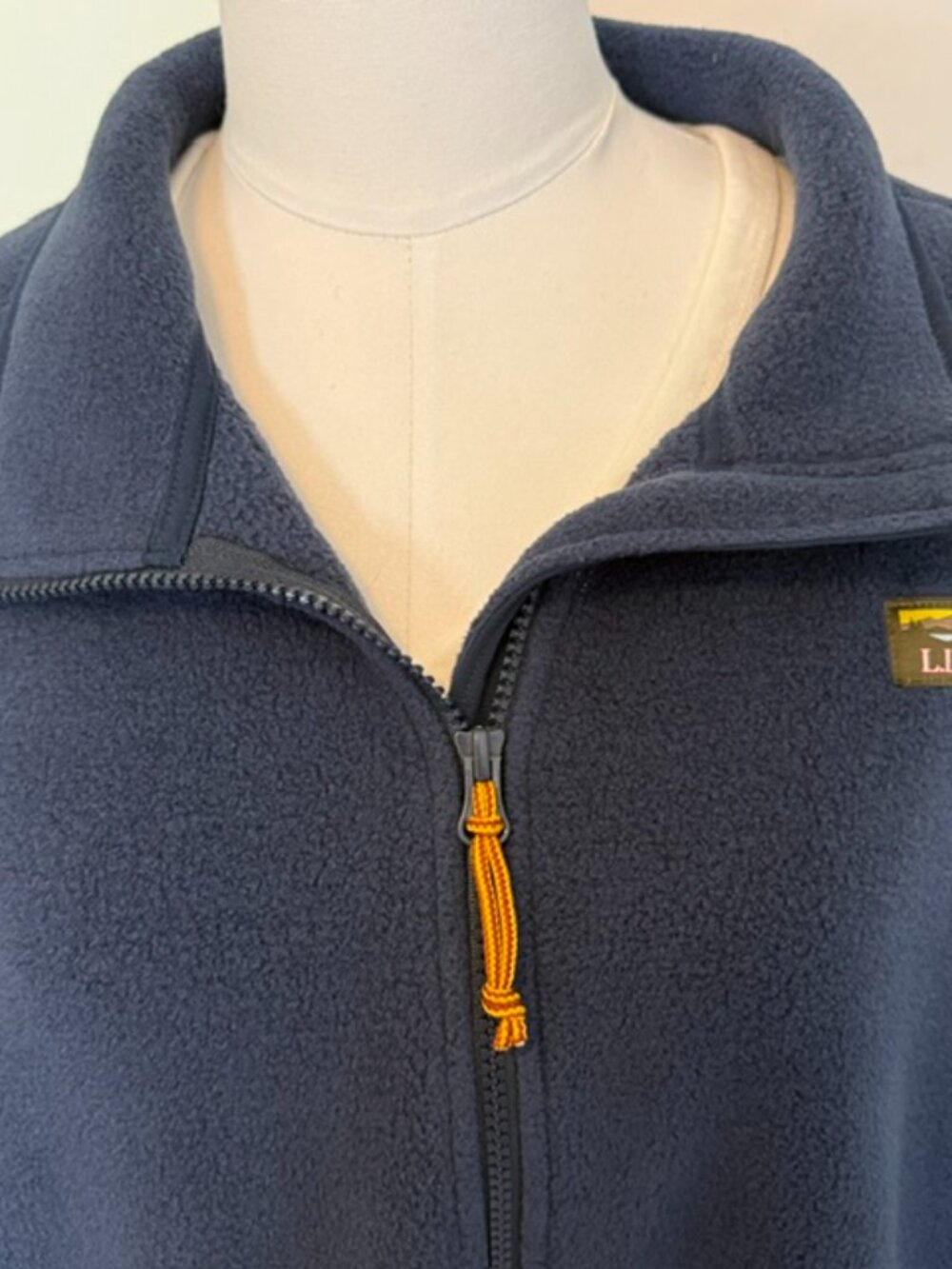 LL Bean Sweater Fleece Full Zip Jacket Women's 2X Plus Blue Gorpcore Hiking